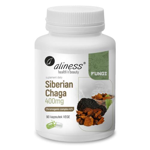 Miniaturka artykułu - Aliness Siberian Chaga 400 mg, 90 kaps.