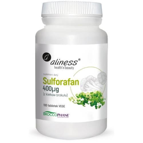 Miniaturka artykułu - Aliness Sulforafan 400 &micro;g, 100 tabl.