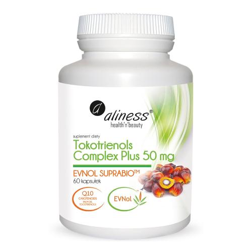 Miniaturka artykułu - ALINESS Tokotrienols Complex PLUS 50 mg EVNOL SUPRABIO, 60 kaps.