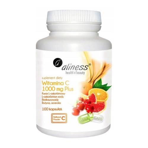 Miniaturka artykułu - ALINESS Witamina C 1000 mg Plus - 100 kapsułek