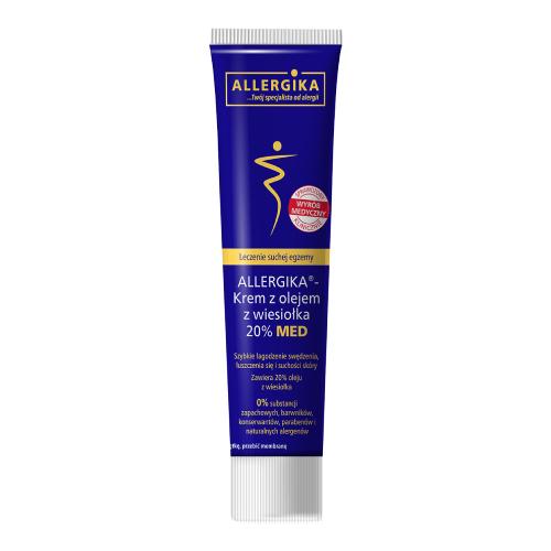 Miniaturka artykułu - ALLERGIKA Med Krem z olejem z wiesiołka 20% na egzemę i AZS, 100 ml