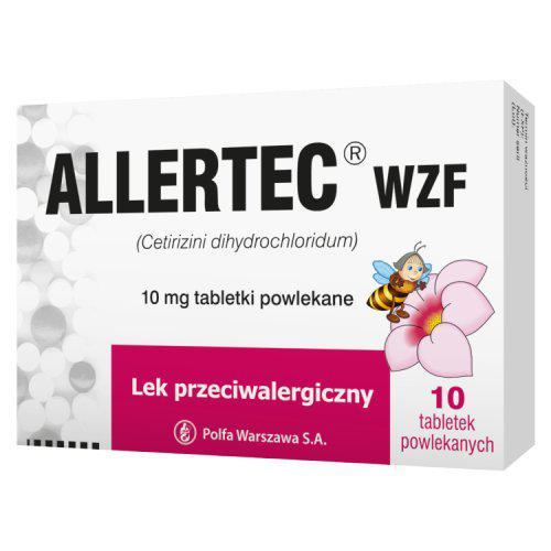 Miniaturka artykułu - Allertec WZF tabl.powl. 0,01g, 10tabl. USZKODZONE TEKTUROWE OPAKOWANIE