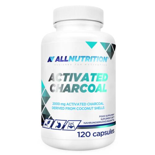 Miniaturka artykułu - Allnutrition Activated Charcoal Węgiel aktywny, 120 kaps.