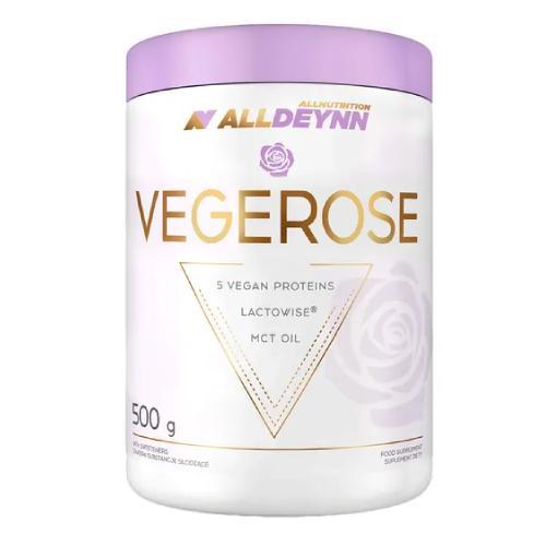 Miniaturka artykułu - ALLNUTRITION ALLDEYNN VEGEROSE Salted Caramel, 500g KR&Oacute;TKA DATA 30.09.2026