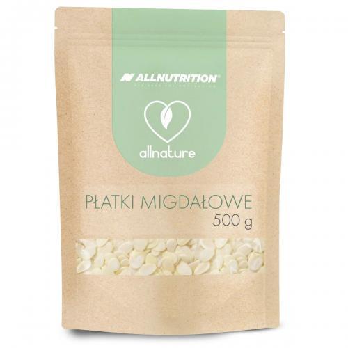 Miniaturka artykułu - Allnutrition Allnature Płatki migdałowe, 500 g KR&Oacute;TKA DATA 31.10.2026
