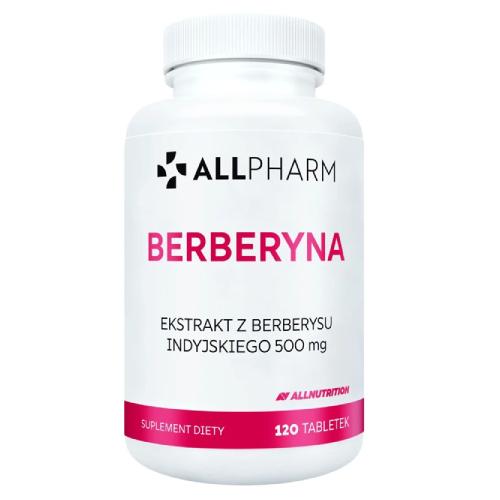 Miniaturka artykułu - Allnutrition Allpharm Berberyna, 120 tabl.