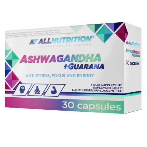 Miniaturka artykułu - ALLNUTRITION Ashwagandha + Guarana, 30 kapsułek