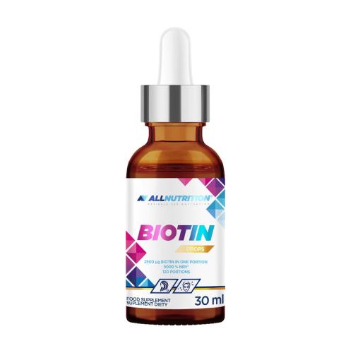 Miniaturka artykułu - Allnutrition Biotin Drops krople, 30 ml