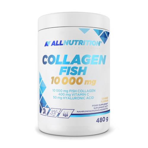 Miniaturka artykułu - ALLNUTRITION COLLAGEN FISH 10 000mg smak pomarańczowy, 480g
