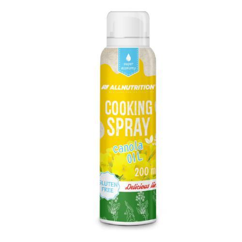 Miniaturka artykułu - ALLNUTRITION Cooking Spray canola olej rzepakowy, 200ml BRAK ORYGINALNEGO KORKA