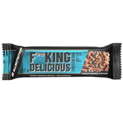 Miniaturka artykułu - Allnutrition Fitking Delicious Protein Bar Choco Caramel Baton Proteinowy, 55 g