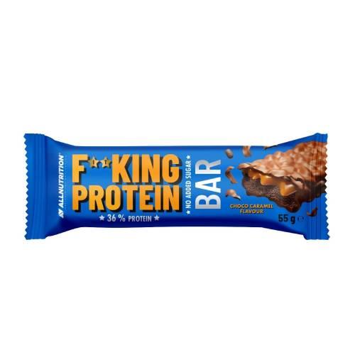 Miniaturka artykułu - Allnutrition Fitking Delicious Protein Bar Baton o smaku czekoladowo - karmelowym, 55 g	