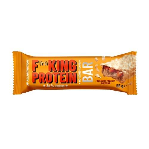 Miniaturka artykułu - Allnutrition Fitking Delicious Protein Bar Baton o smaku karmelowym z orzeszkami ziemnymi, 55 g