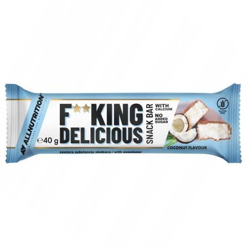 Miniaturka artykułu - ALLNUTRITION Fitking Delicious Snack Bar Coconut Baton kokosowy, 40g