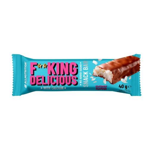 Miniaturka artykułu - Allnutrition Fitking Delicious Snack Baton kokosowy w czekoladzie mlecznej, 40 g 