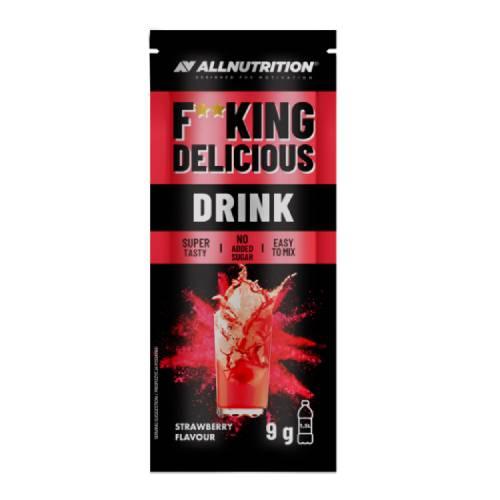 Miniaturka artykułu - Allnutrition Fitking Drink Strawberry Flavour Truskawka, 9 g