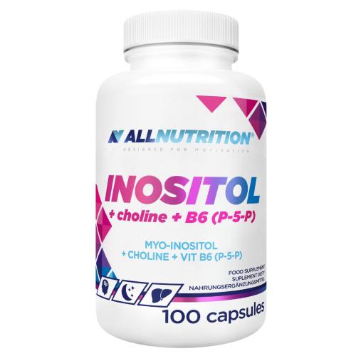 Miniaturka artykułu - Allnutrition Inositol + Choline + B6 (P-5-P), 100 kaps.