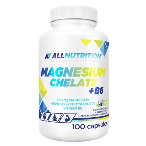 Miniaturka artykułu - ALLNUTRITION Magnesium Chelate + B6, 100 kaps.