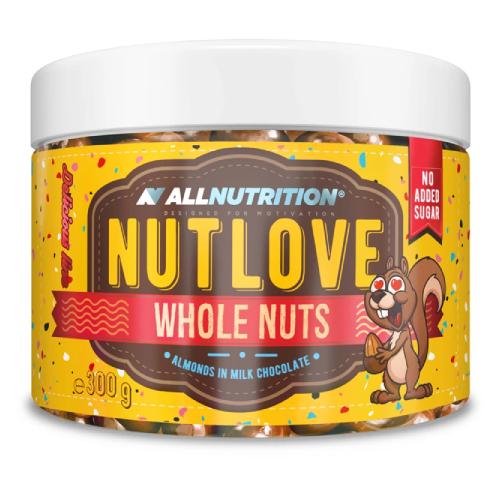 Miniaturka artykułu - ALLNUTRITION NutLove WholeNuts Migdały w mlecznej czekoladzie, 300g