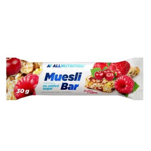 Miniaturka artykułu - Allnutrition Muesli bar cranberry&raspberry - 30g