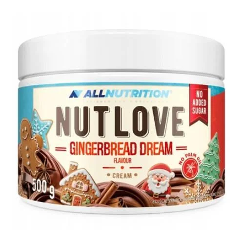 Miniaturka artykułu - Allnutrition Nutlove Gingerbread Dream Krem piernikowy, 500 g KR&Oacute;TKA DATA 19.12.2026