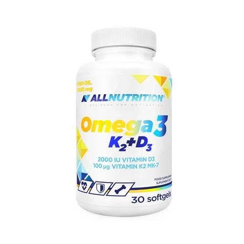 Miniaturka artykułu - ALLNUTRITION Omega 3 K2+D3, 30 kaps.