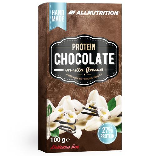 Miniaturka artykułu - ALLNUTRITION Protein Chocolate wanilia, 100g KR&Oacute;TKA DATA 01.09.2026