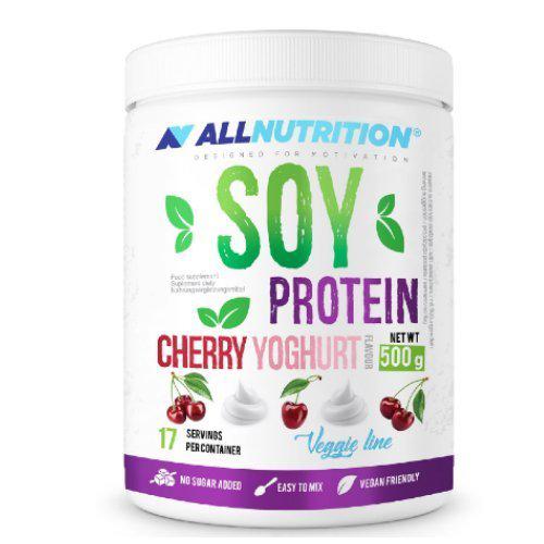 Miniaturka artykułu - Allnutrition Soy Protein Cherry Yoghurt, 500g