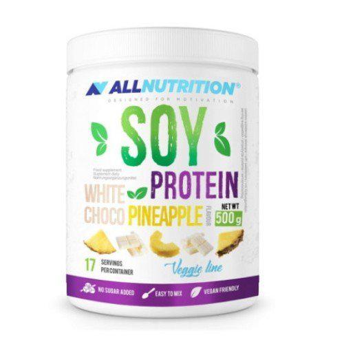 Miniaturka artykułu - Allnutrition Soy Protein White Choco Pineapple, 500g