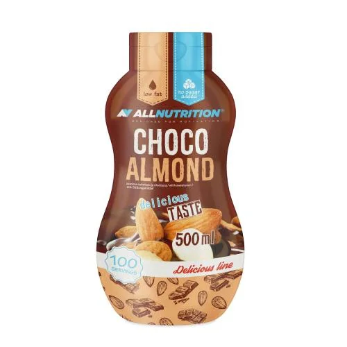 Miniaturka artykułu - ALLNUTRITION Sweet Sauce Sos zero Czekolada Migdał, 500ml KR&Oacute;TKA DATA 14.11.2026