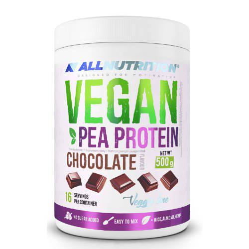 Miniaturka artykułu - ALLNUTRITION Vegan Pea Protein Chocolate, 500g