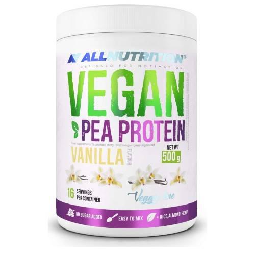 Miniaturka artykułu - ALLNUTRITION Vegan Pea Protein Vanilla, 500g