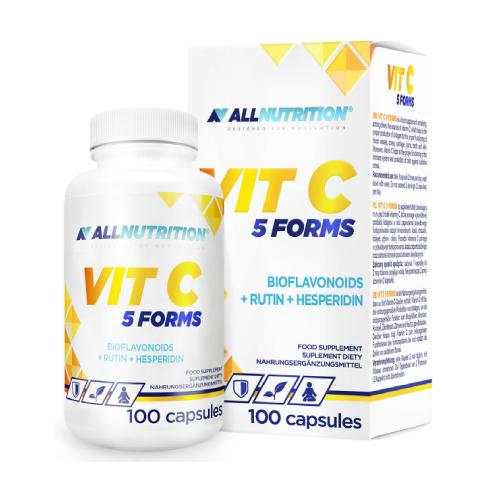 Miniaturka artykułu - ALLNUTRITION Vit C 5 Forms, 100 Kaps.