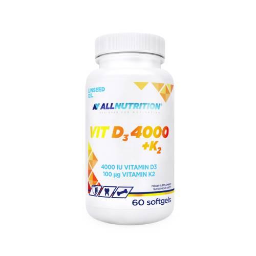 Miniaturka artykułu - ALLNUTRITION VIT D3 4000 + K2, 60kaps.