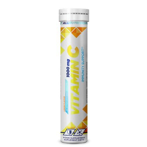 Miniaturka artykułu - ALLNUTRITION Vitamin C Lemon, 20 tabletek musujących