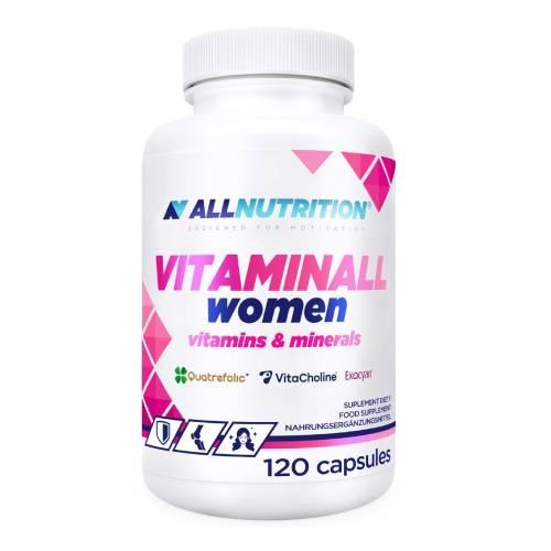 Miniaturka artykułu - Allnutrition Vitaminall Women, 120 kaps.