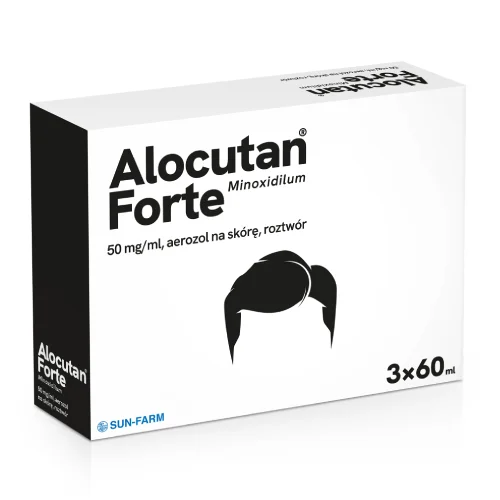 Miniaturka artykułu - Alocutan Forte 50 mg/ml Aerozol na sk&oacute;rę, roztw&oacute;r, 3 x 60 ml