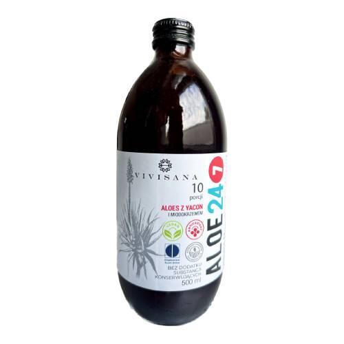 Miniaturka artykułu - ALOE 24/7 Sok z Aloesu i herbaty Miodokrzewu, 500 ml