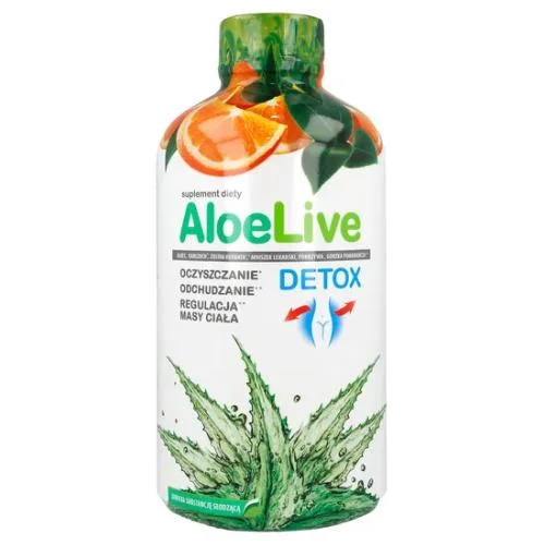 Miniaturka artykułu - AloeLive Detox, 1000 ml KR&Oacute;TKA DATA 30.11.2026
