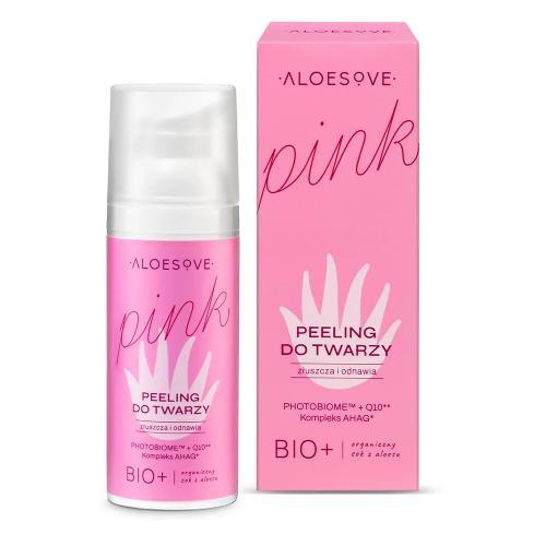 Miniaturka artykułu - ALOESOVE Pink Peeling do twarzy, 50 ml  KRÓTKA DATA 30.09.2025