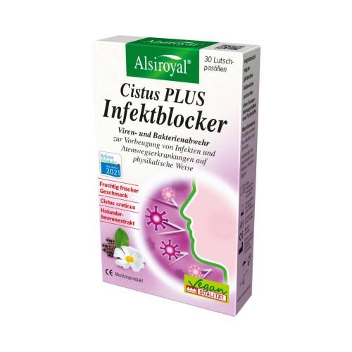 Miniaturka artykułu - Alsiroyal Cistus Plus Infect Blocker Ochrona przed wirusami i bakteriami, 30 pastylek
