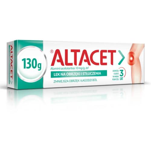 Miniaturka artykułu - ALTACET Żel, 130 g - lek przeciwb&oacute;lowy do stosowania na sk&oacute;rę