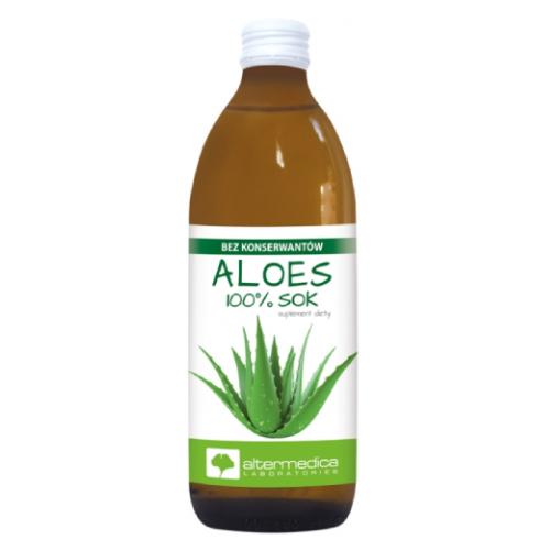 Miniaturka artykułu - Alter Medica Aloes 100% sok, 1000 ml