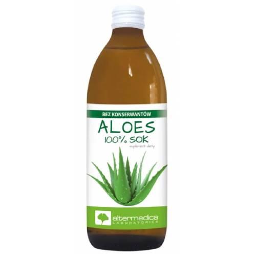 Miniaturka artykułu - Alter Medica Aloes 100% sok, 1000 ml