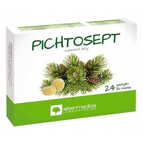Miniaturka artykułu - Alter Medica Pichtosept, 24 pastylek do ssania