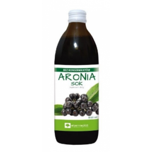 Miniaturka artykułu - Alter Medica Sok Aronia, 500 ml ZALANA ETYKIETA