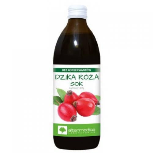 Miniaturka artykułu - Alter Medica Sok Dzika r&oacute;ża, 500 ml KR&Oacute;TKA DATA 30.09.2026