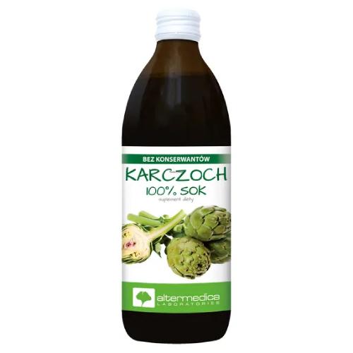 Miniaturka artykułu - Alter Medica Sok Karczoch 100%, 500 ml