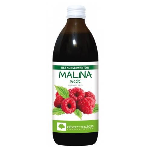 Miniaturka artykułu - Alter Medica Sok Malina, 500 ml