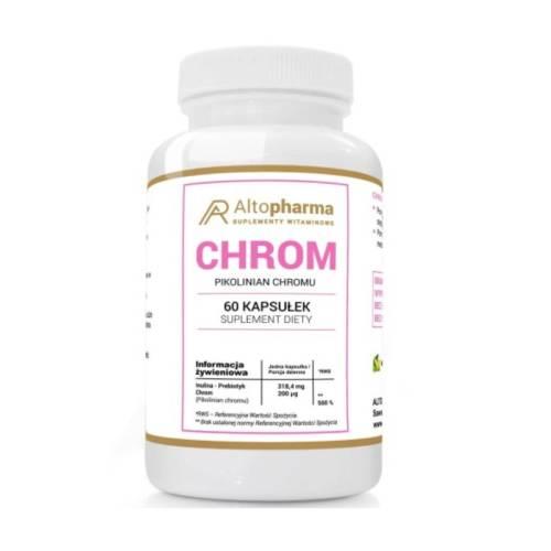 Miniaturka artykułu - ALTO PHARMA Chrom 200&micro;g, 60 kapsułek